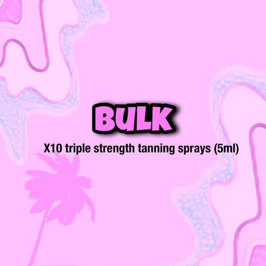 X10 tanning sprays (BULK)