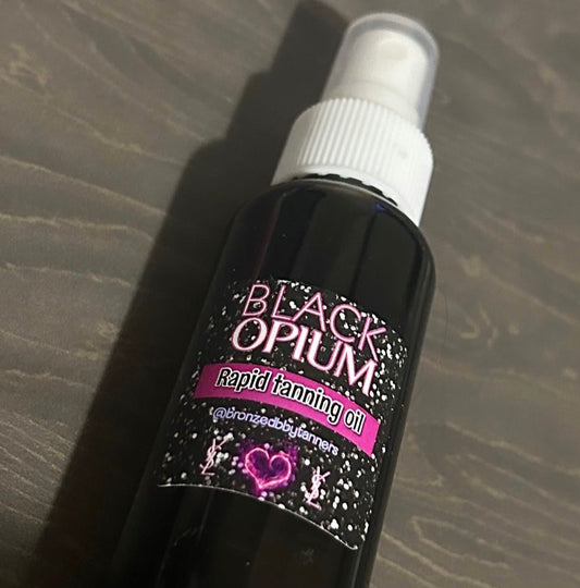 Black rapid opium tanning oil